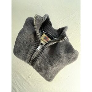 Boston Trader VTG Mens Full Zip Serpa Lined Jacket Size M Brown Winter Jacket